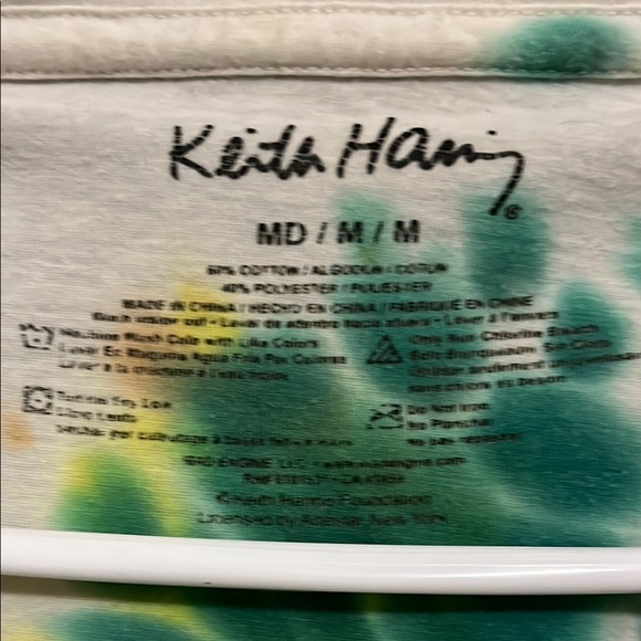 Keith Haring Tie-Dye Skateboard T-Shirt - Picture 2 of 3